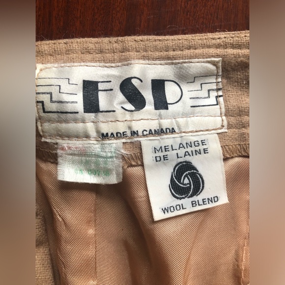 Gorgeous wool trousers designer vintage brand ESP 23 waist regular length - Picture 2 of 2